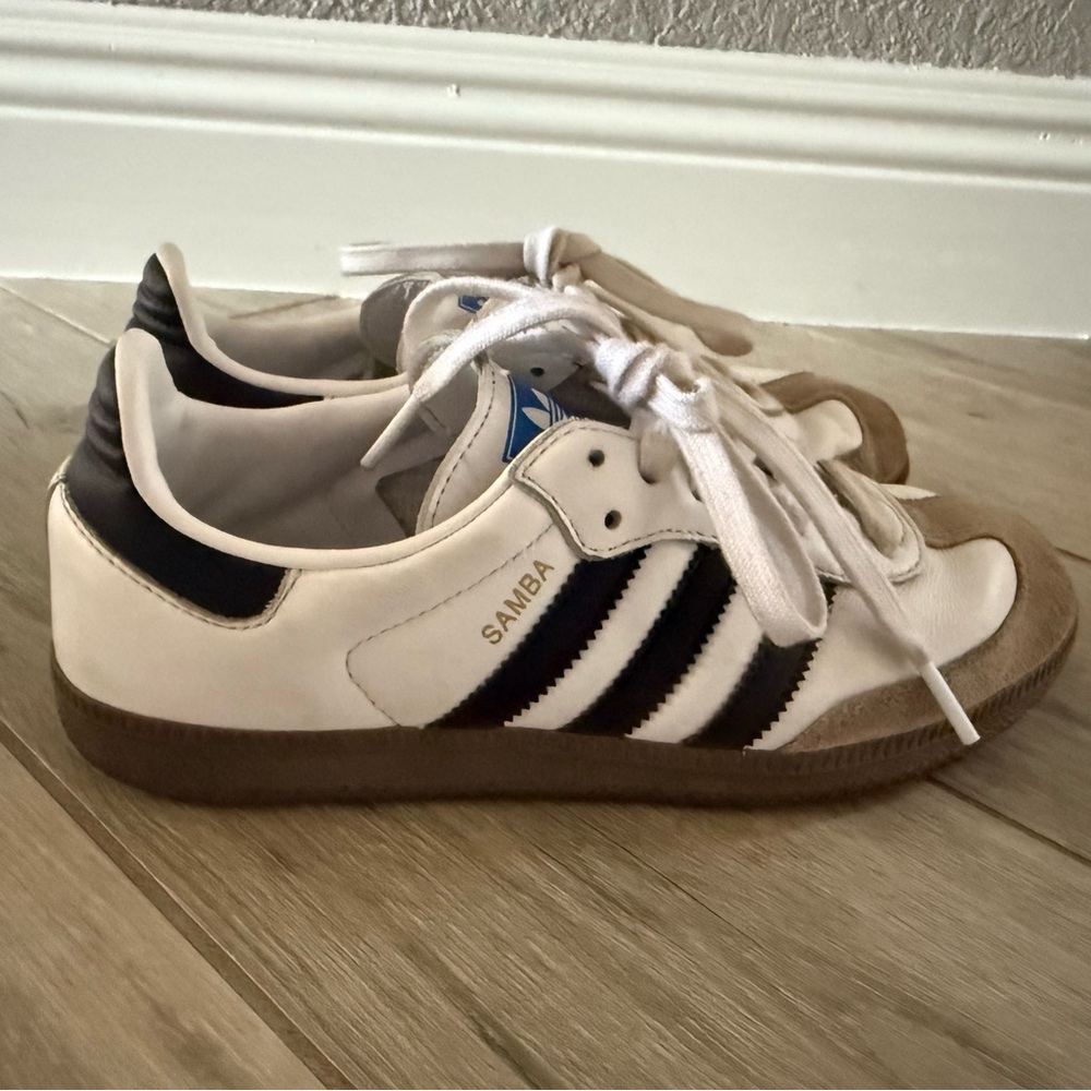 Adidas Samba White and Black Sneakers